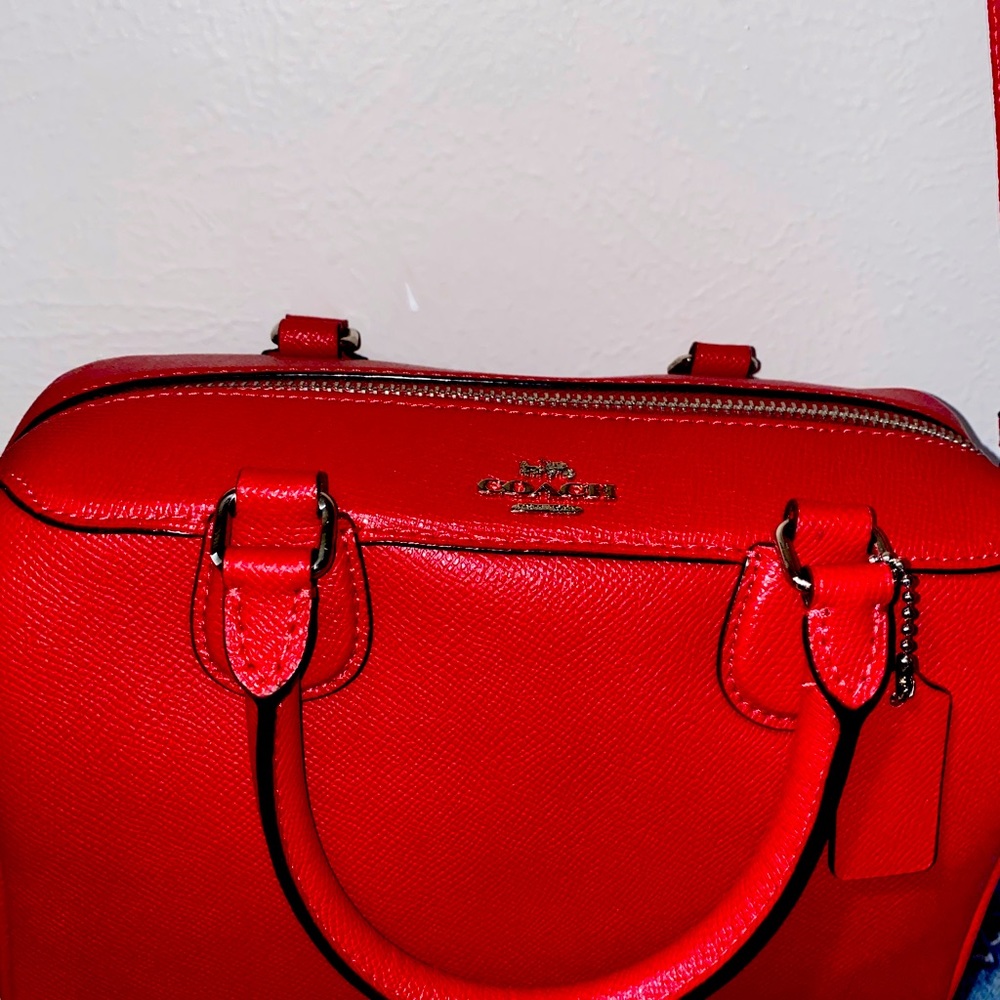 Coach Crossbody Red Purse- like new!